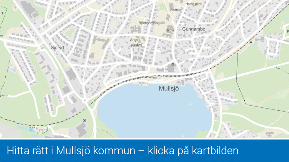 Hitta rätt i Mullsjö kommun - klicka på kartbilden 