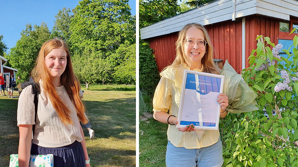 Fredrika Furehill och Malena Furehill, årets kulturstipendiater.